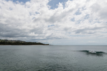 Beautiful Turtle Bay vista on Oahu, Hawaii