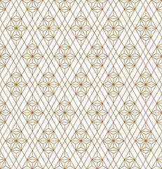 Seamless geometric pattern based on japanese ornament kumiko .