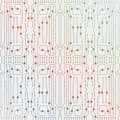 Circuit board illustration. Abstract circuit board background. Vector