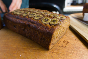 vegan banana bread sold on the street fair