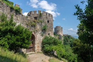 Fototapeta na wymiar Rumeli Fortress at Sariyer, istanbul