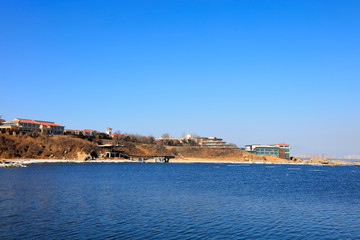 Fototapeta premium beidaihe seashore winter scenery