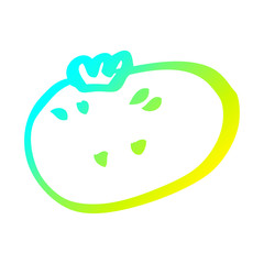 cold gradient line drawing cartoon citrus orange