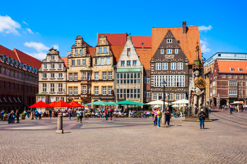Old town of Bremen, Germany - obrazy, fototapety, plakaty