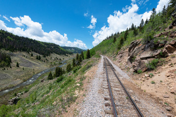 Railway and creek