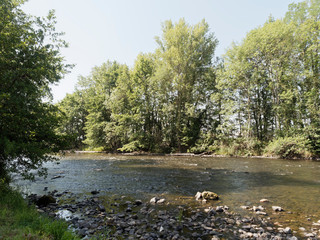 Au bord de La Sioule à Saint-Germain-de Salles dans le département de l'Allier