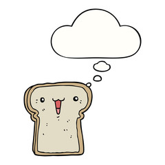 cartoon illustration and thought bubble