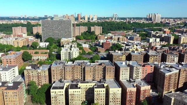 Aerial video of The Bronx New York