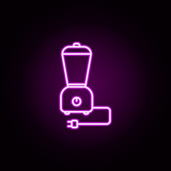 blender neon icon. Elements of technology set. Simple icon for websites, web design, mobile app, info graphics