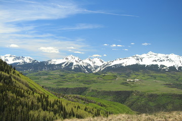 Obraz premium Ridgeway to Last Dollar Rd to Telluride Colorado