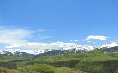Obraz premium Ridgeway to Last Dollar Rd to Telluride Colorado