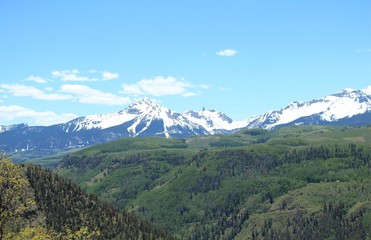 Naklejka premium Ridgeway to Last Dollar Rd to Telluride Colorado