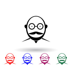 scientist multi color icon. Elements of science set. Simple icon for websites, web design, mobile app, info graphics