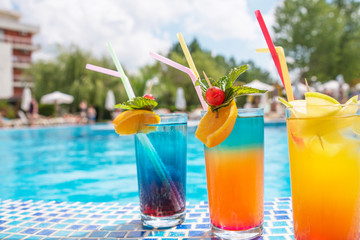 Cocktails by the pool