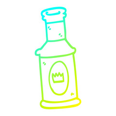 cold gradient line drawing cartoon alcoholic drink