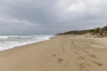 Strand in der Maremma in Italien