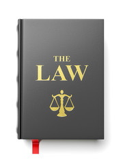 The book of laws. Constitution isolated on white background