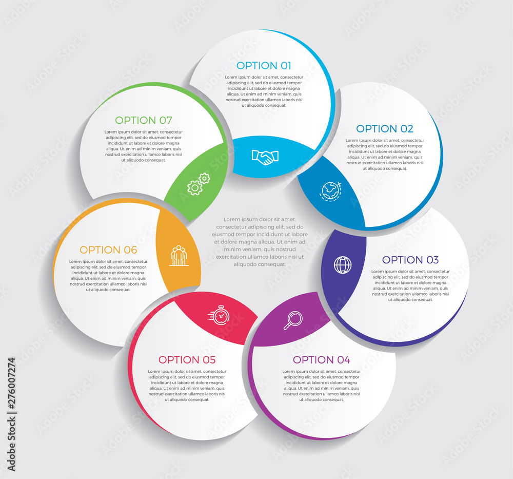 Aufkleber infographic design vector and marketing icons can be used for workflow layout, diagram, annual repor