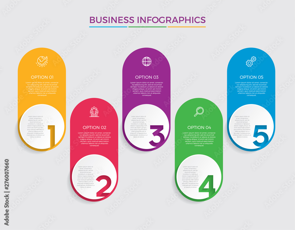 Aufkleber infographic design vector and marketing icons can be used for workflow layout, diagram, annual repor