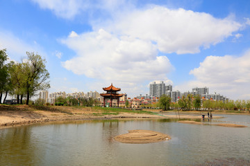 pavilion in the North River Park, China