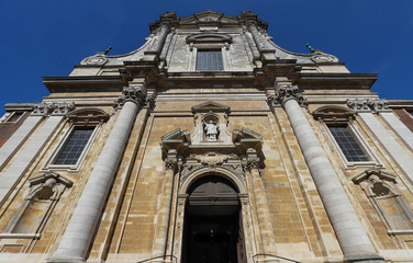The Church of Saint Franciscus Xaverius in Bruges in a sunny summer day.