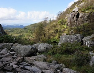 rocks in the mountains
