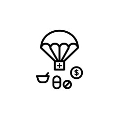 assist help migration outline icon. element of migration illustration icon. signs, symbols can be used for web, logo, mobile app, UI, UX