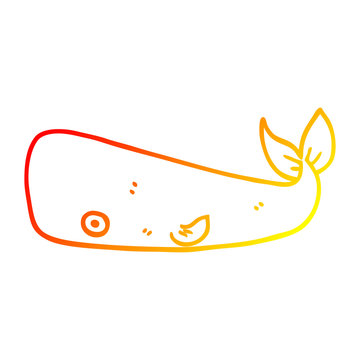 recommend clip art: warm gradient line drawing cartoon whale
