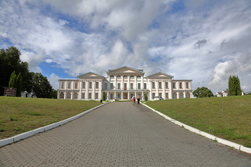 Fototapeta premium A renovated old manor house in the village of Dubrovitsy, Russia