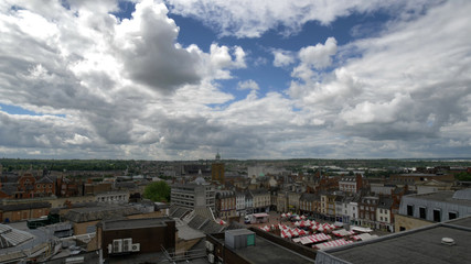 Obraz premium Northampton Town cityscape England, UK