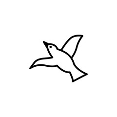 bird migration outline icon. element of migration illustration icon. signs, symbols can be used for web, logo, mobile app, UI, UX
