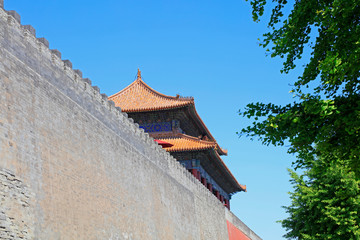 watchtower scenery in the Imperial Palace, Beijing, China