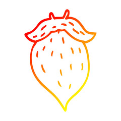 warm gradient line drawing cartoon fake beard