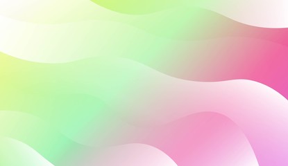 Template Background With Wave Geometric Shape. For Design, Presentation, Business. Vector Illustration with Color Gradient.