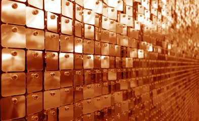 Glittering background in orange tone.