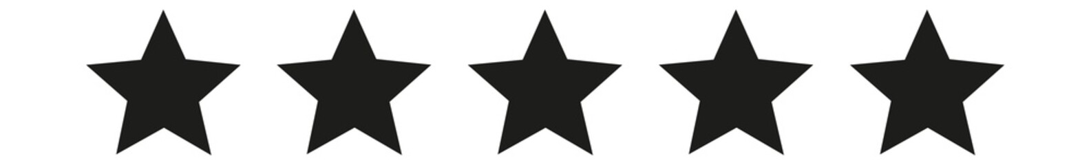 5 Stars Black | Customer Rating | Websites Review