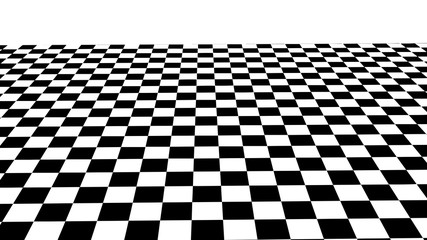 Optical illusion wave. Chess waves board. Abstract 3d black and white illusions. Horizontal lines stripes pattern or background with wavy distortion effect. Vector illustration.