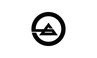 black OG triangle logo
