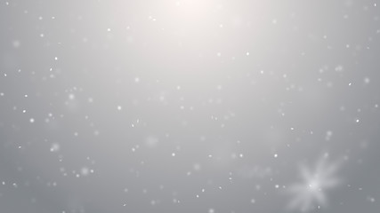Fototapeta na wymiar Snow falling texture. Blurred smoky winter White and Silver lights on bokeh background