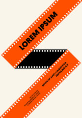 Movie and film poster modern vintage retro style