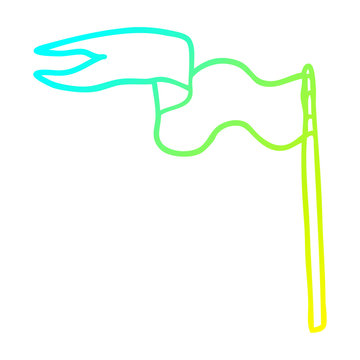 recommend clip art: cold gradient line drawing cartoon flag