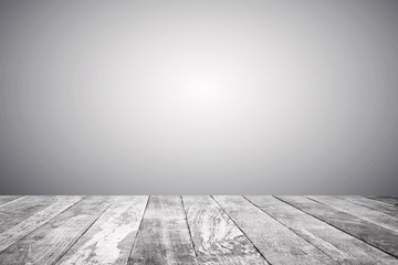 empty room with wooden floor and wall