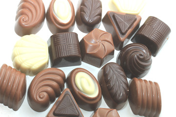 Different sorts of chocolates