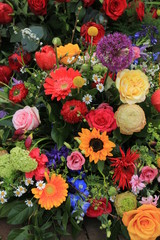 Colorful wedding flowers