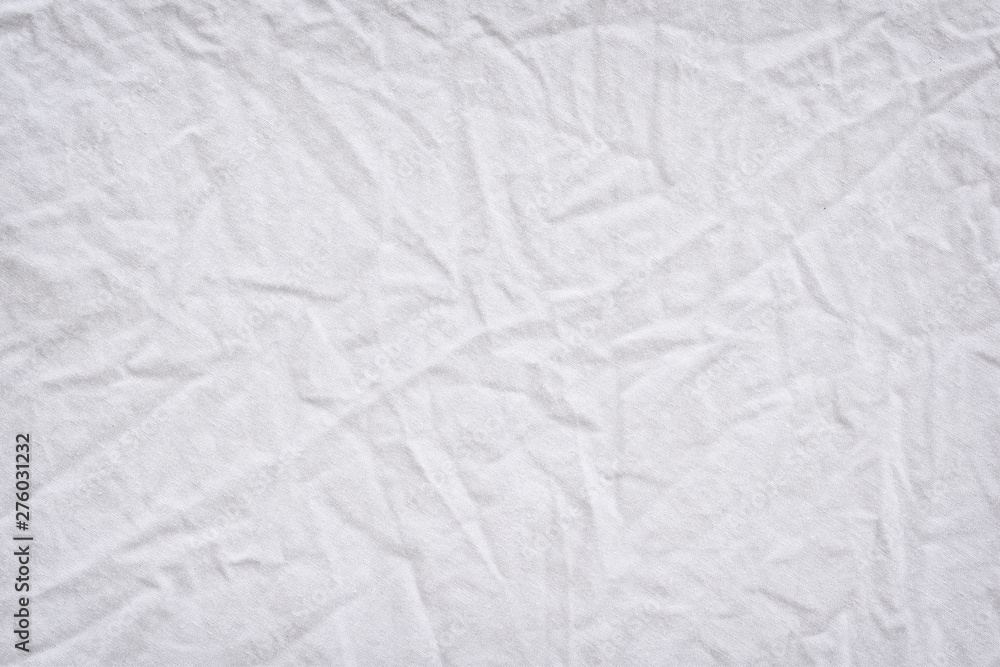 Aufkleber white fabric texture wrinkled texture ,soft focus clean white fabric crumpled use us background or b