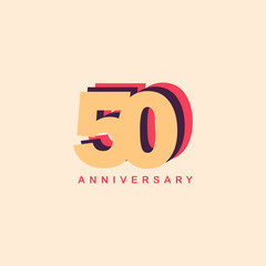 Obraz premium 50 Years Anniversary Vector Template Design Illustration