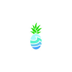 logo pineapple vector