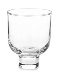 Clean glass on white background
