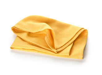 Fabric napkin on white background