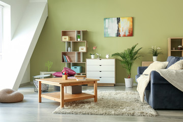 Interior of beautiful modern living room